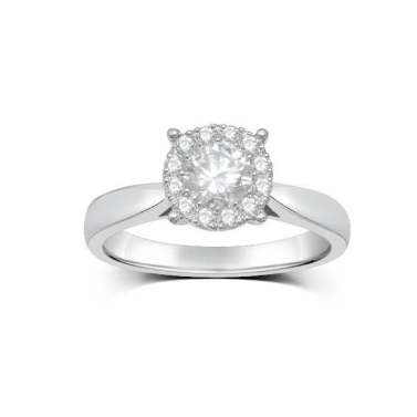 ISABEL GUARCH GOLD AND DIAMONDS SOLITAIRE RING
